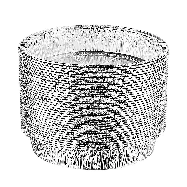 9 okrugli aluminijumski tiganj za jednokratnu upotrebu sa poklopcem