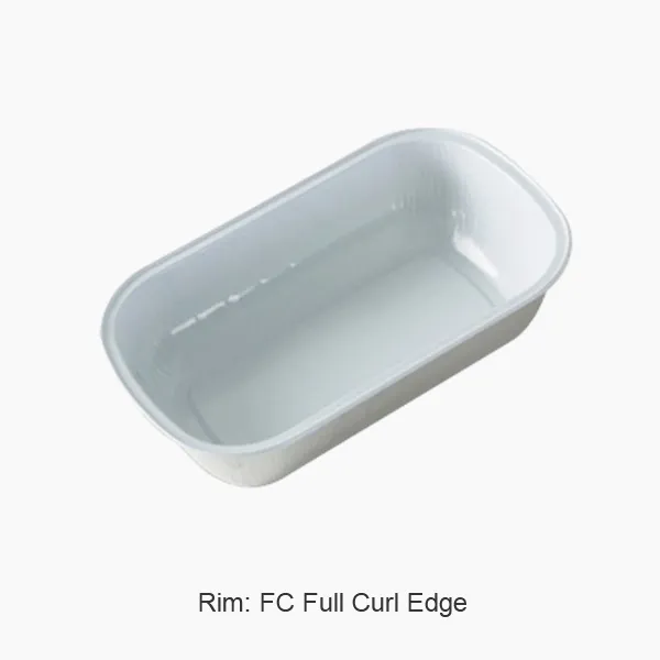 Posuda za obrok od aluminijumske folije u avionu