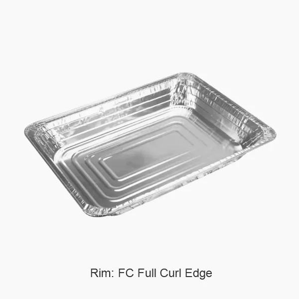 Velike posude od aluminijumske folije za jednokratnu upotrebu